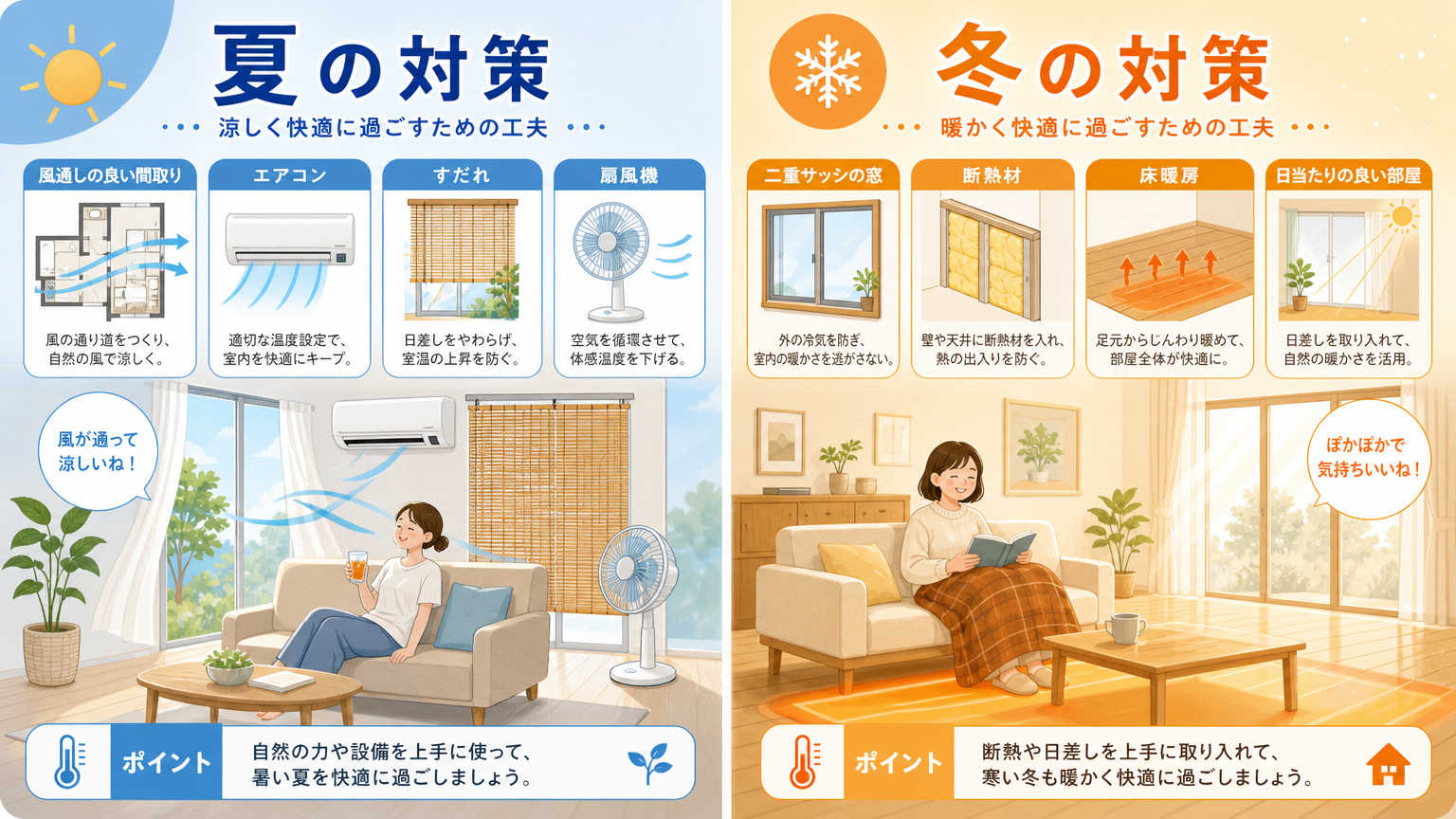 京都の暑さ・寒さ対策と快適に暮らす工夫